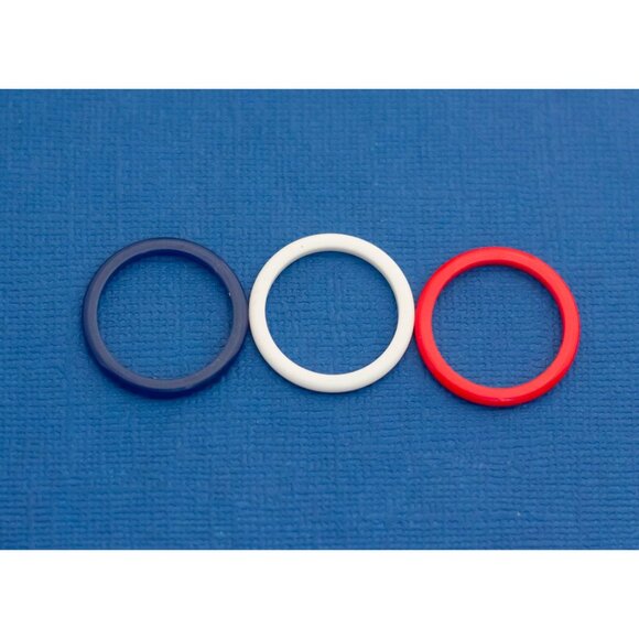 Size 9, Stackable Patriotic USA Multiple Ring - Picture 2 of 3